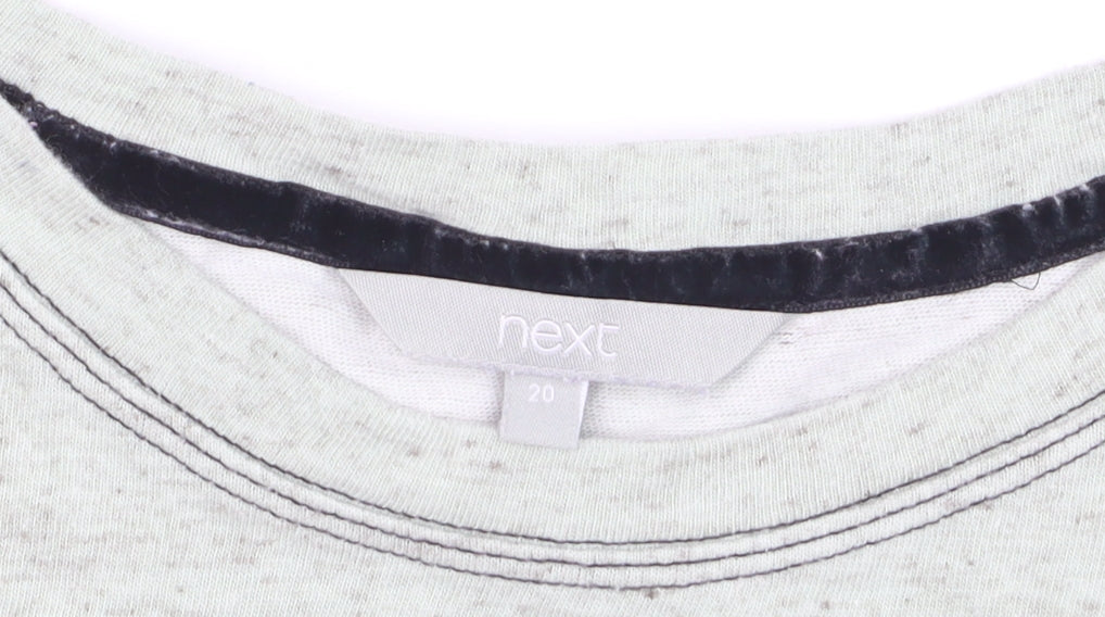 Next Women Grey Long Sleeve Basic Jersey T-Shirt Size 20