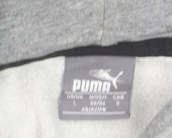Puma Men's Grey Pullover Hoodie Size L Regular Fit Fleece