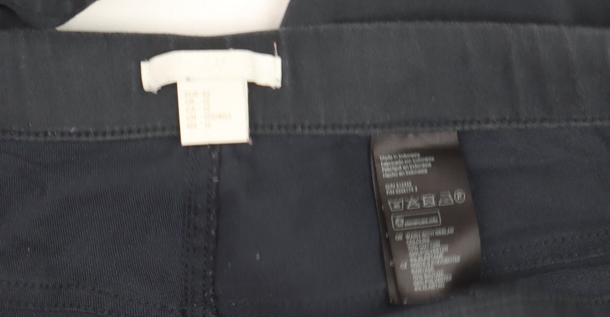 H&M Women's Black Size 14 Mid Rise Jegging Stretch Leggings