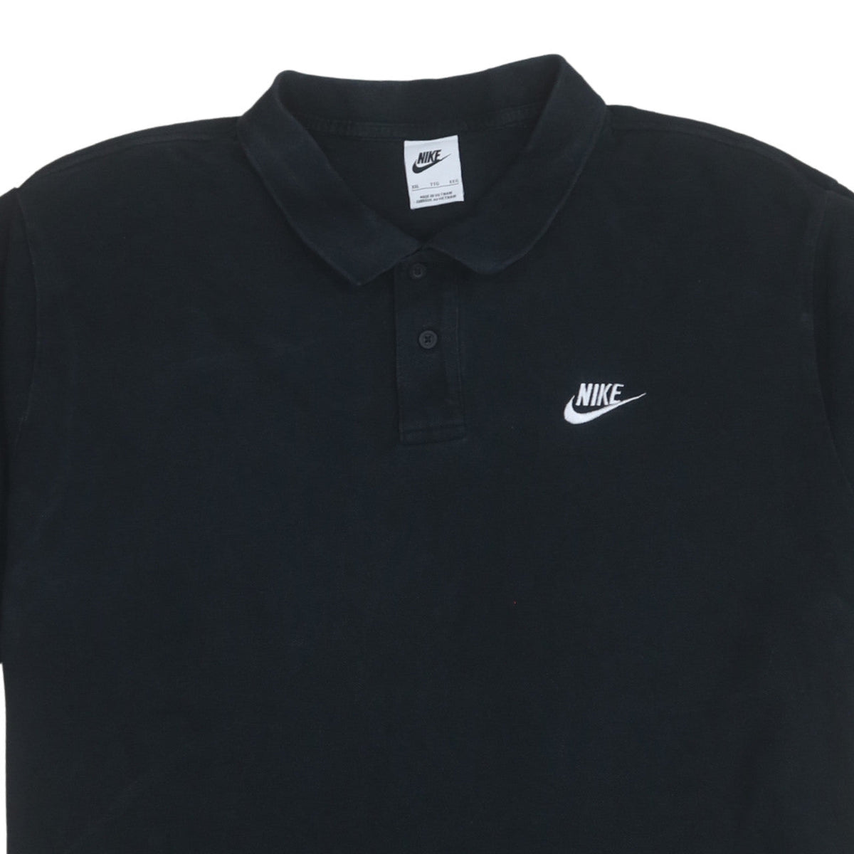 Nike Men’s Black 2XL Cotton Polo Shirt Classic Short Sleeve