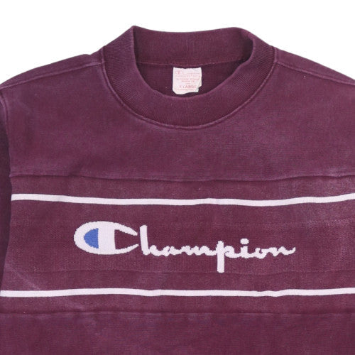 Champion Men's Purple XL Reverse Weave Sweatshirt Vintage Pullover