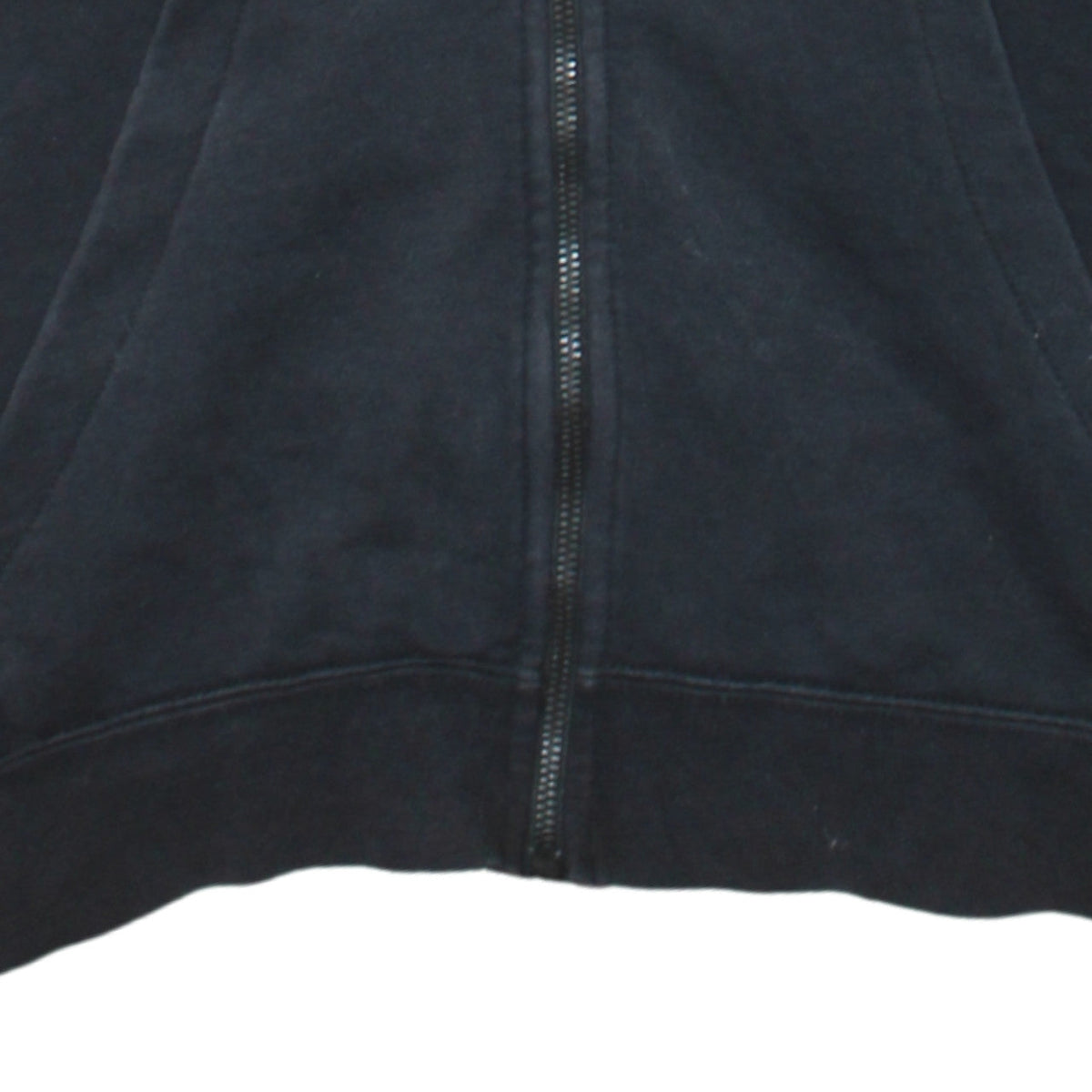 Nike Men's Black Full Zip Hoodie Size M Cotton Fleece Sweatshirt