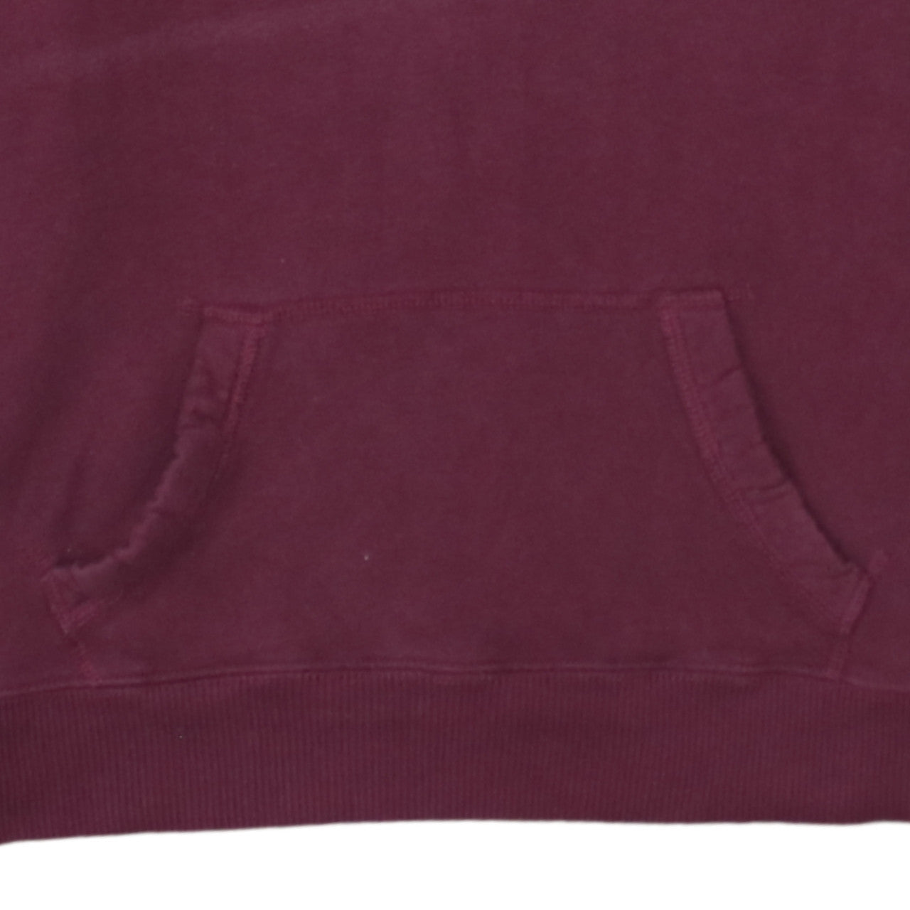 Hollister Women Burgundy Pullover Hoodie L Cotton Blend Butterfly Print