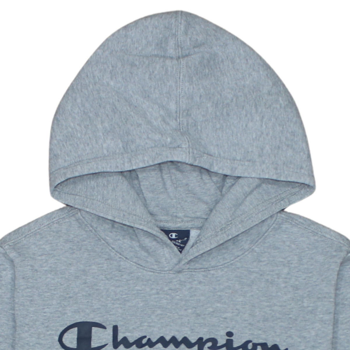 Champion Boys Grey Pullover Hoodie XL 13-14 Years Cotton Blend Logo Sweatshirt