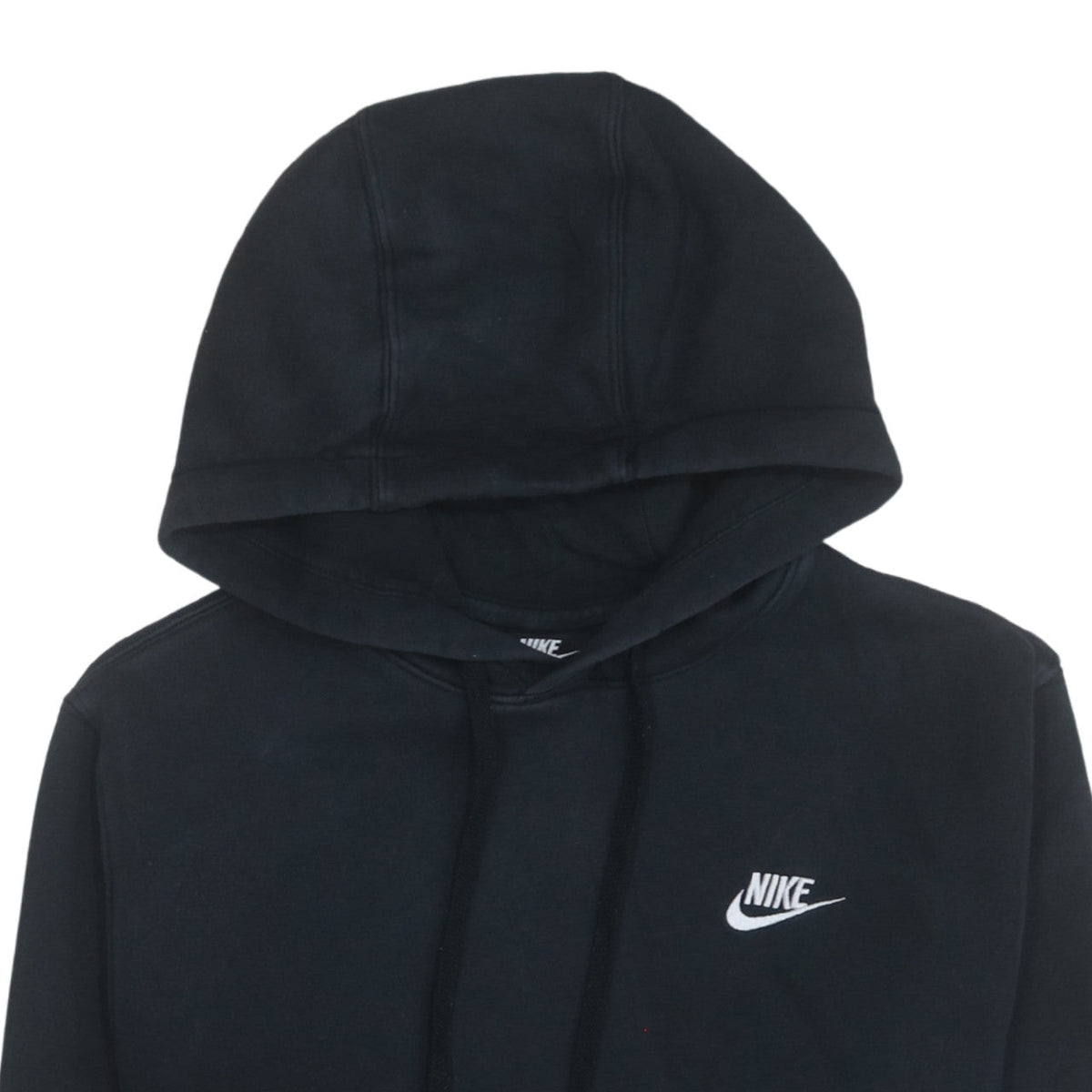 Nike Men's Black Pullover Hoodie Size S Regular Fit Fleece Logo