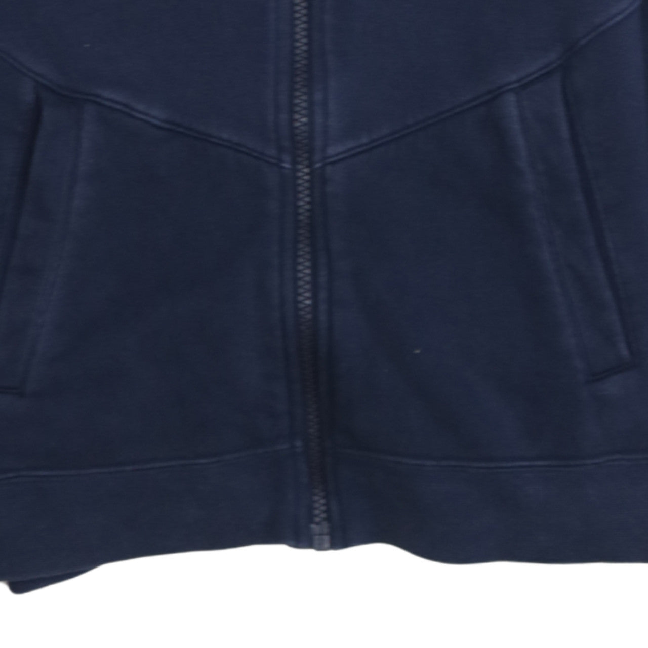 Nike Boys Navy Blue Full Zip Hoodie Sweatshirt Size M Cotton Blend