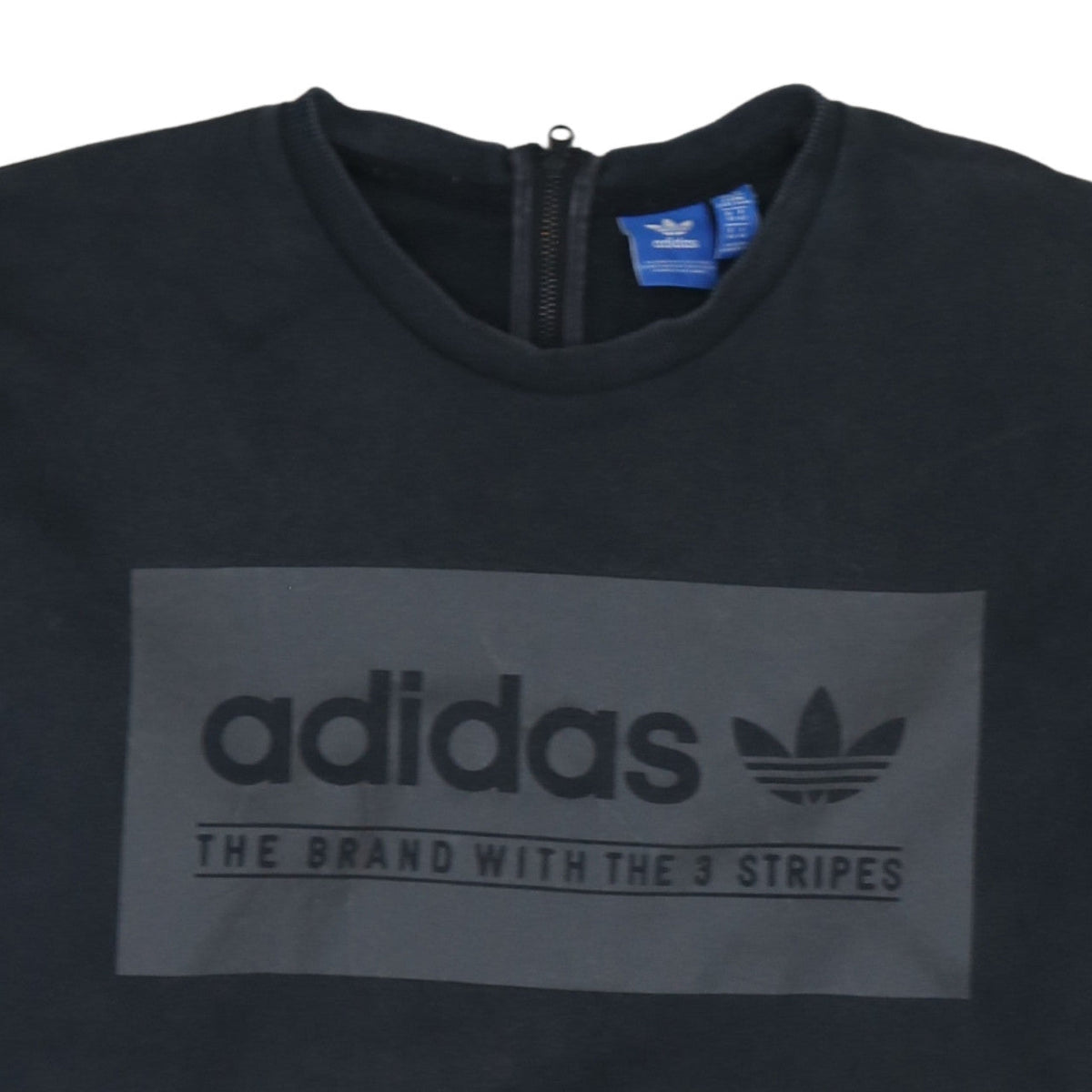 adidas Men's Black Crew Neck Pullover Sweatshirt M