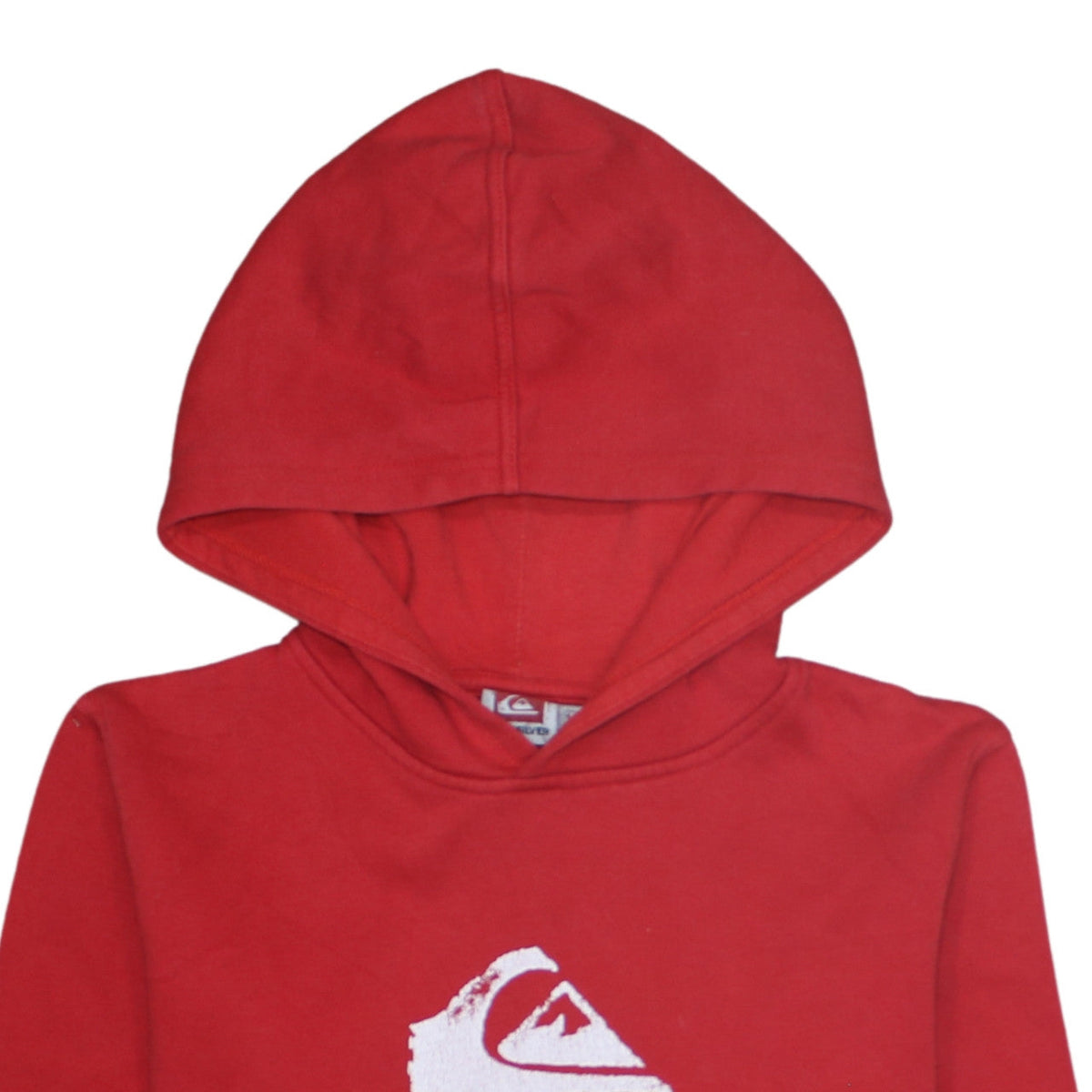 Quiksilver Teens Red Pullover Hoodie Size 14 Cotton Logo Surf Style