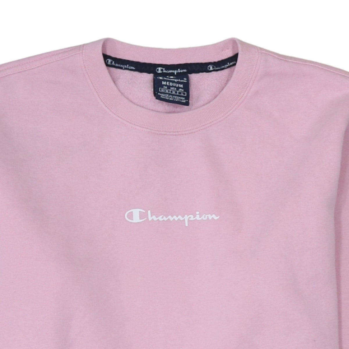 Champion Women's Pink Crew Neck Pullover Sweatshirt Size M