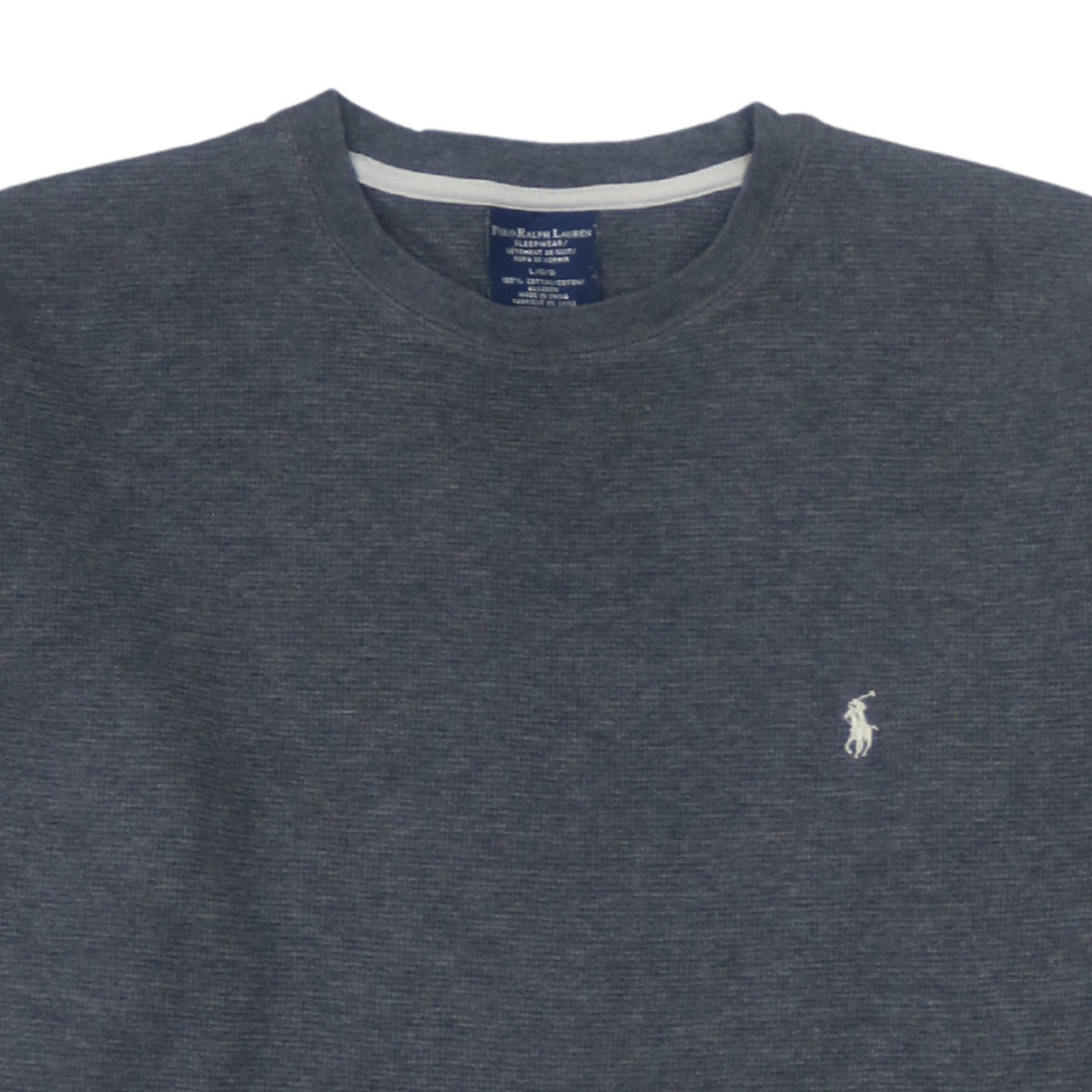 Polo Ralph Lauren Men Grey Long Sleeve Cotton Crew Pullover Sweatshirt L