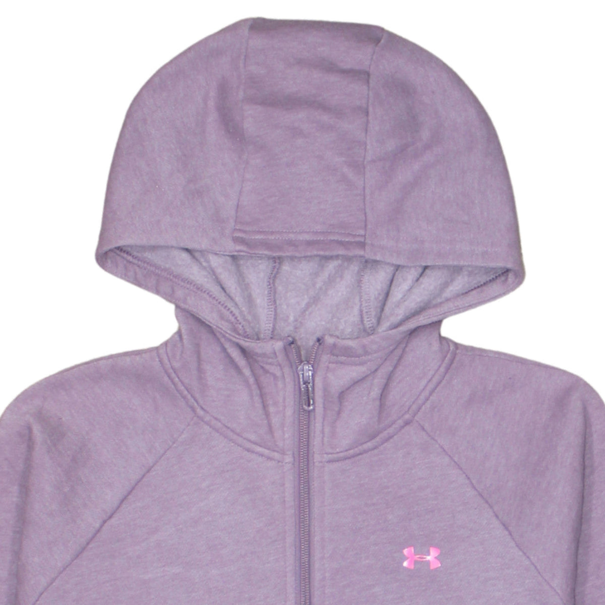 Under Armour Womens Purple Full Zip Hoodie Size M Cotton Blend