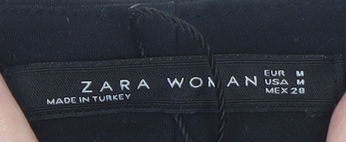 Zara Woman Black Slim Fit Tailored Trousers Size 12
