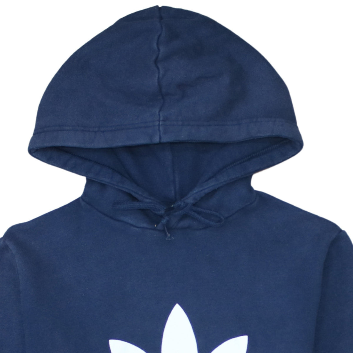 adidas Men's Blue Pullover Hoodie S Logo Fleece Sweatshirt