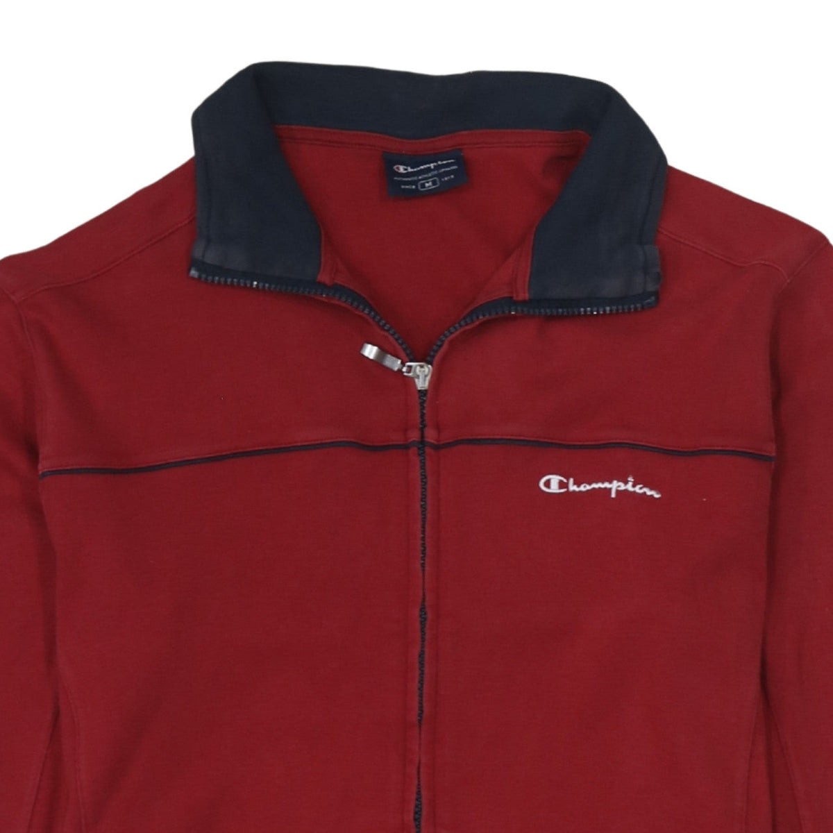 Champion Men's Red Full Zip Sweatshirt Size M Athletic Classic
