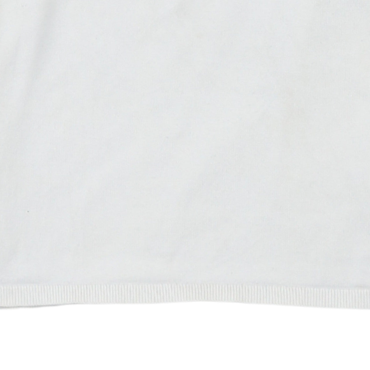 Tommy Hilfiger Women White Cotton V-Neck Long Sleeve Jumper M