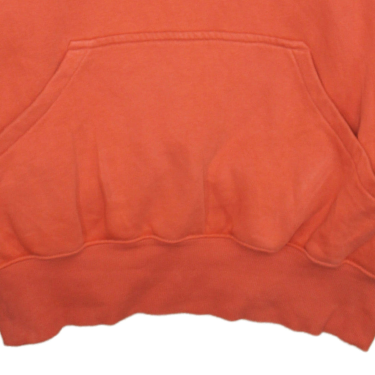 Nike Men's Orange Pullover Hoodie M Logo Fleece Kangaroo Pocket