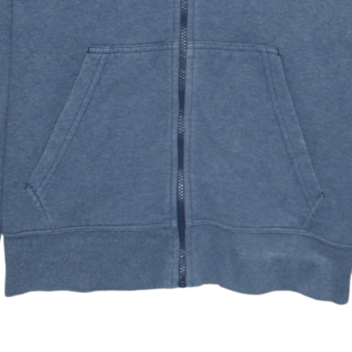 The North Face Women's Blue Full Zip Hoodie Size S Cotton Blend