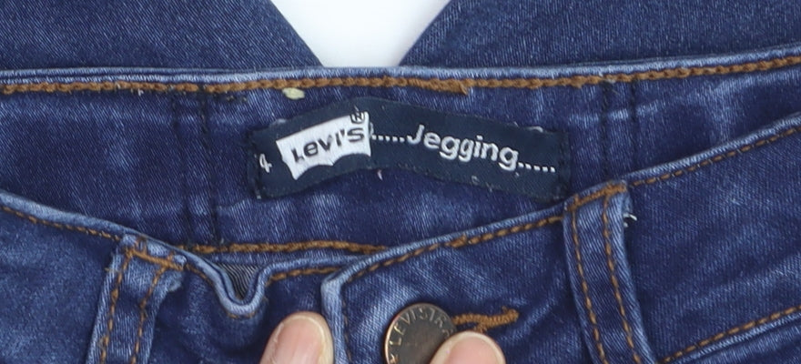 Levi's Girls Blue Jegging Jeans 4 Years Slim Fit Stretch Denim