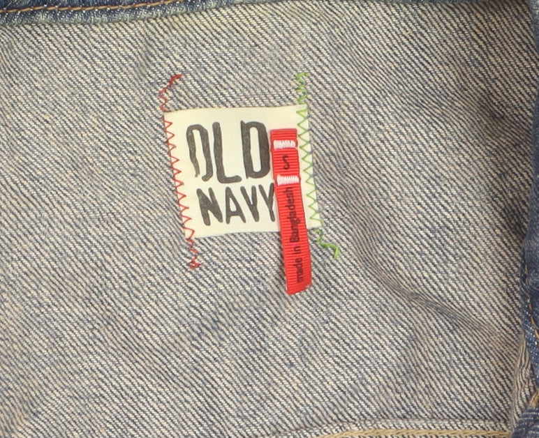 Old Navy Women's Blue Denim Button-Up Jacket Size S Casual