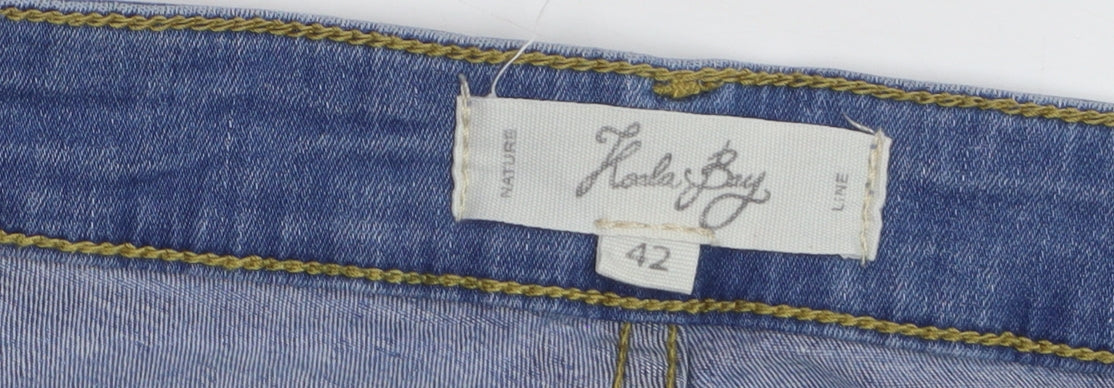 Koala Bay Women's Blue Straight Leg Stretch Jeans Size 14