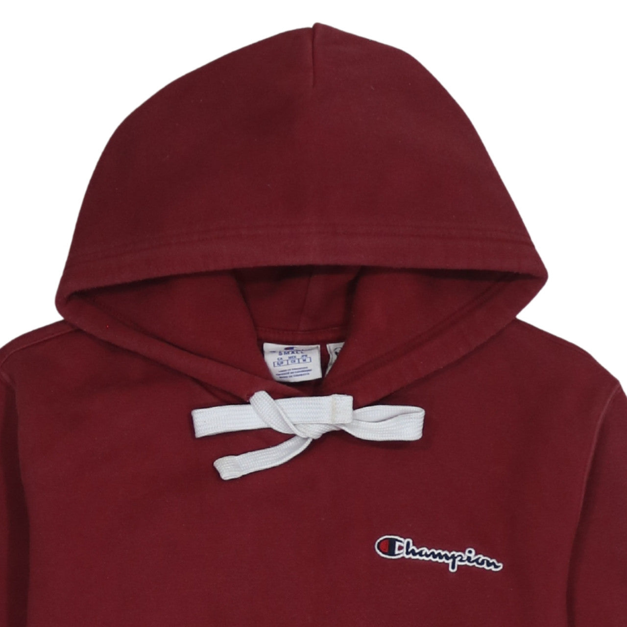 Champion Men's Red Small Pullover Hoodie Organic Cotton