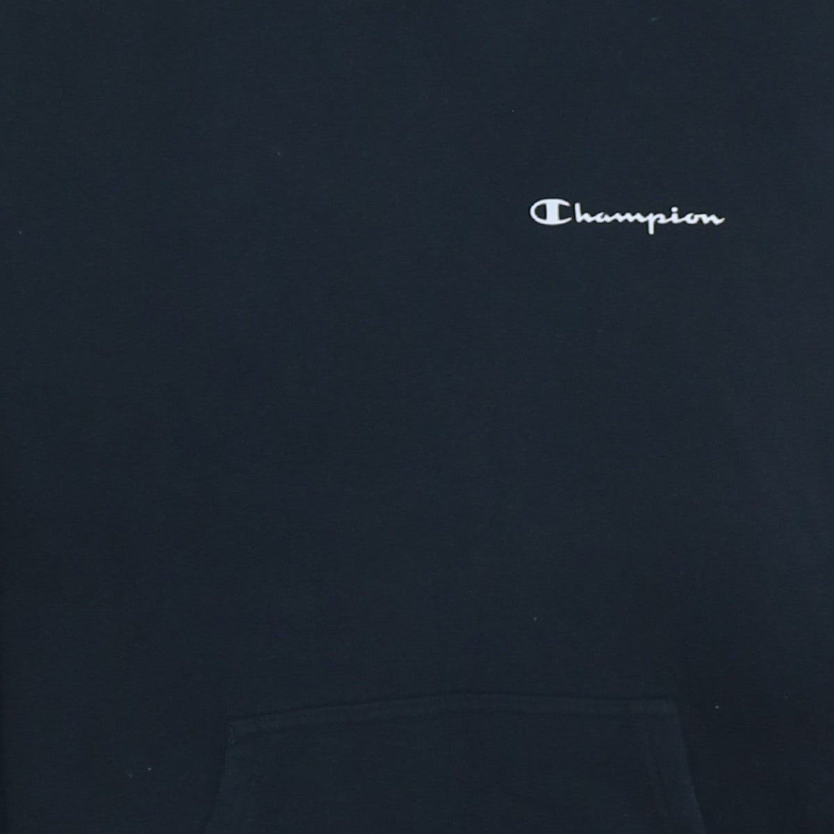 Champion Men's Black Pullover Hoodie Medium Logo Fleece Sweatshirt