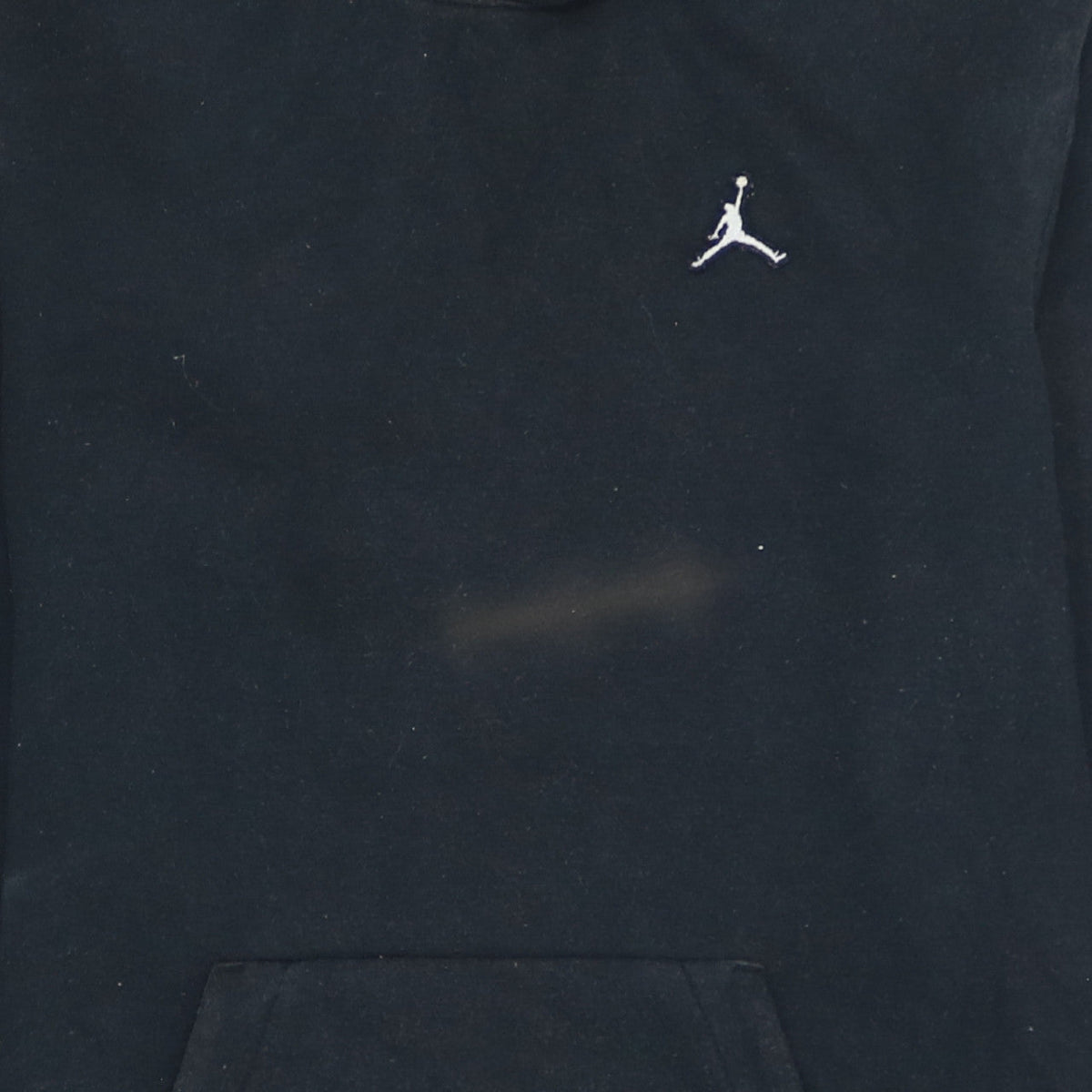 Jordan Boys Black Pullover Hoodie XL - Embroidered Logo Cotton Blend