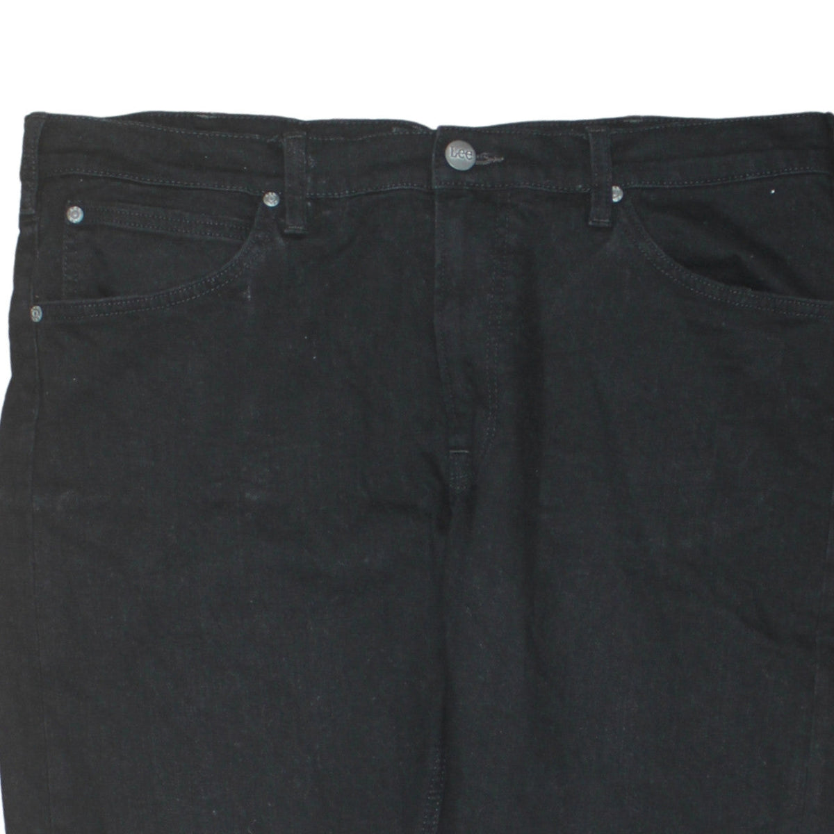 Lee Men's Black Daren Zip Fly Straight Denim Jeans W38 L32