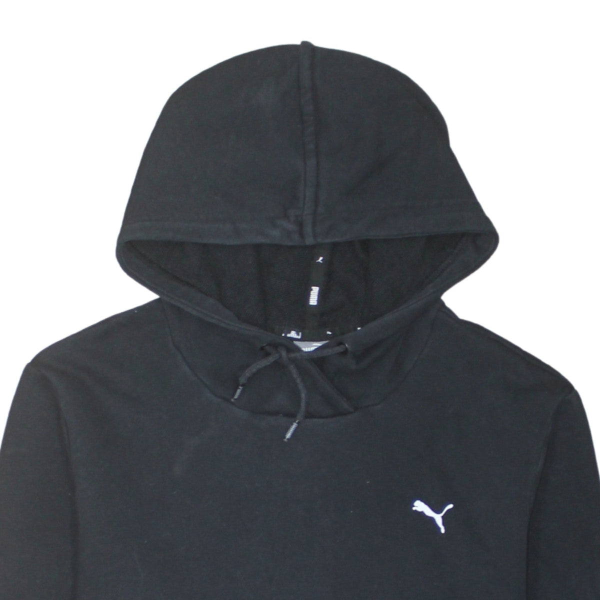 Puma Boys Black Pullover Hoodie Large Cotton Blend Casual Sportswear
