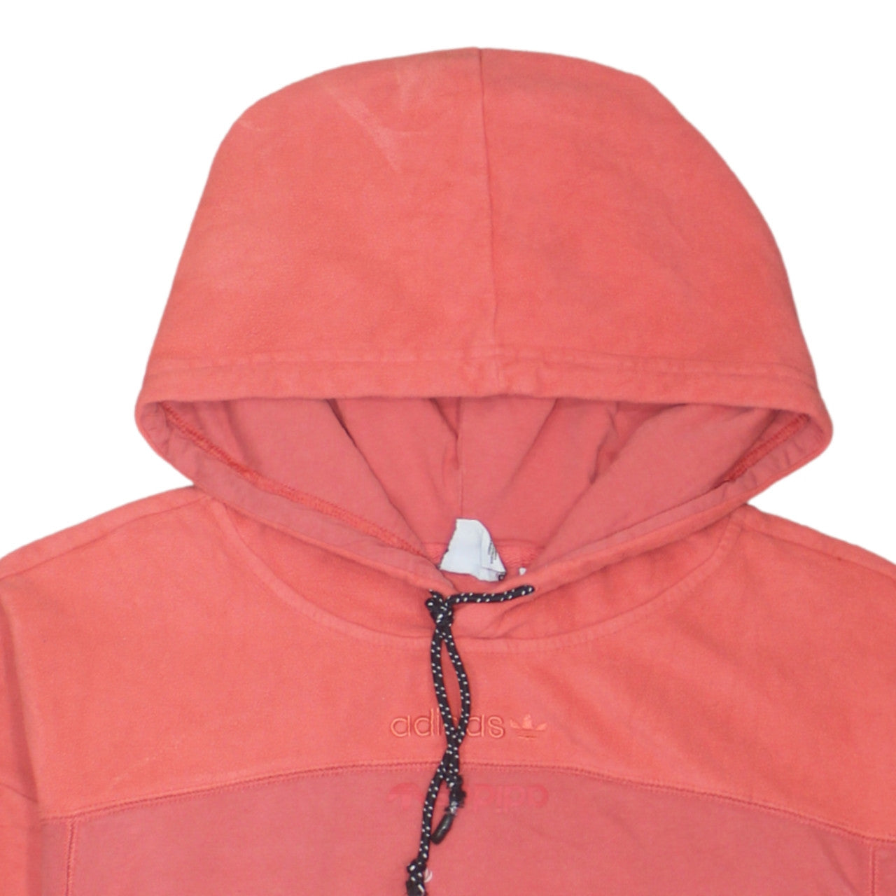 Adidas Womens Coral Hoodie Size 8 Pullover Hooded Sweatshirt