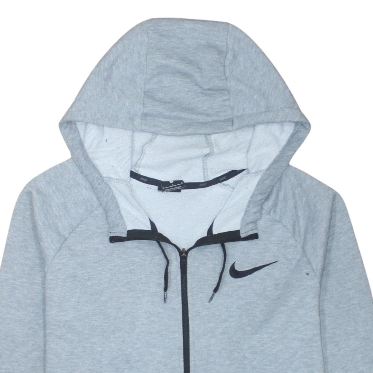 Nike Men's Grey Dri-Fit Full Zip Hoodie Size L