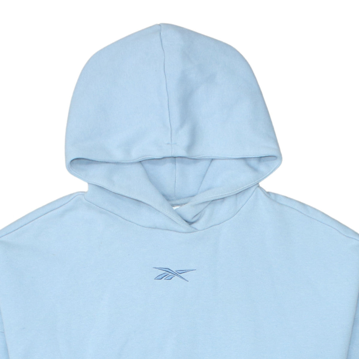Reebok Womens Light Blue XS Pullover Hoodie Sweatshirt