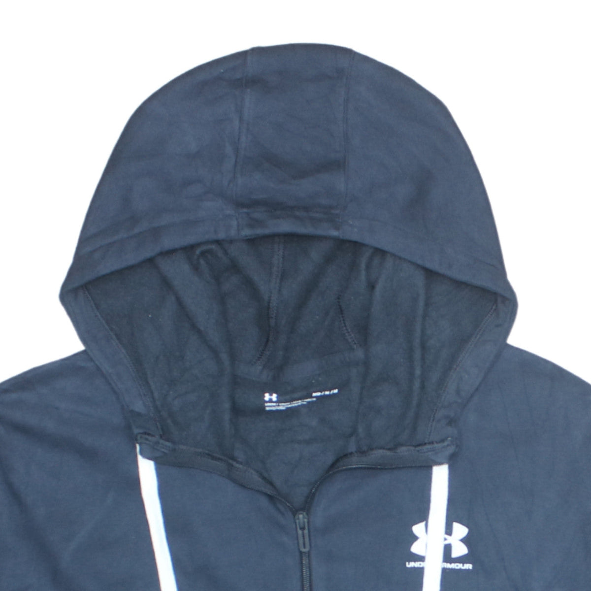 Under Armour Men’s Blue Full Zip Hoodie M Relaxed Fit Fleece
