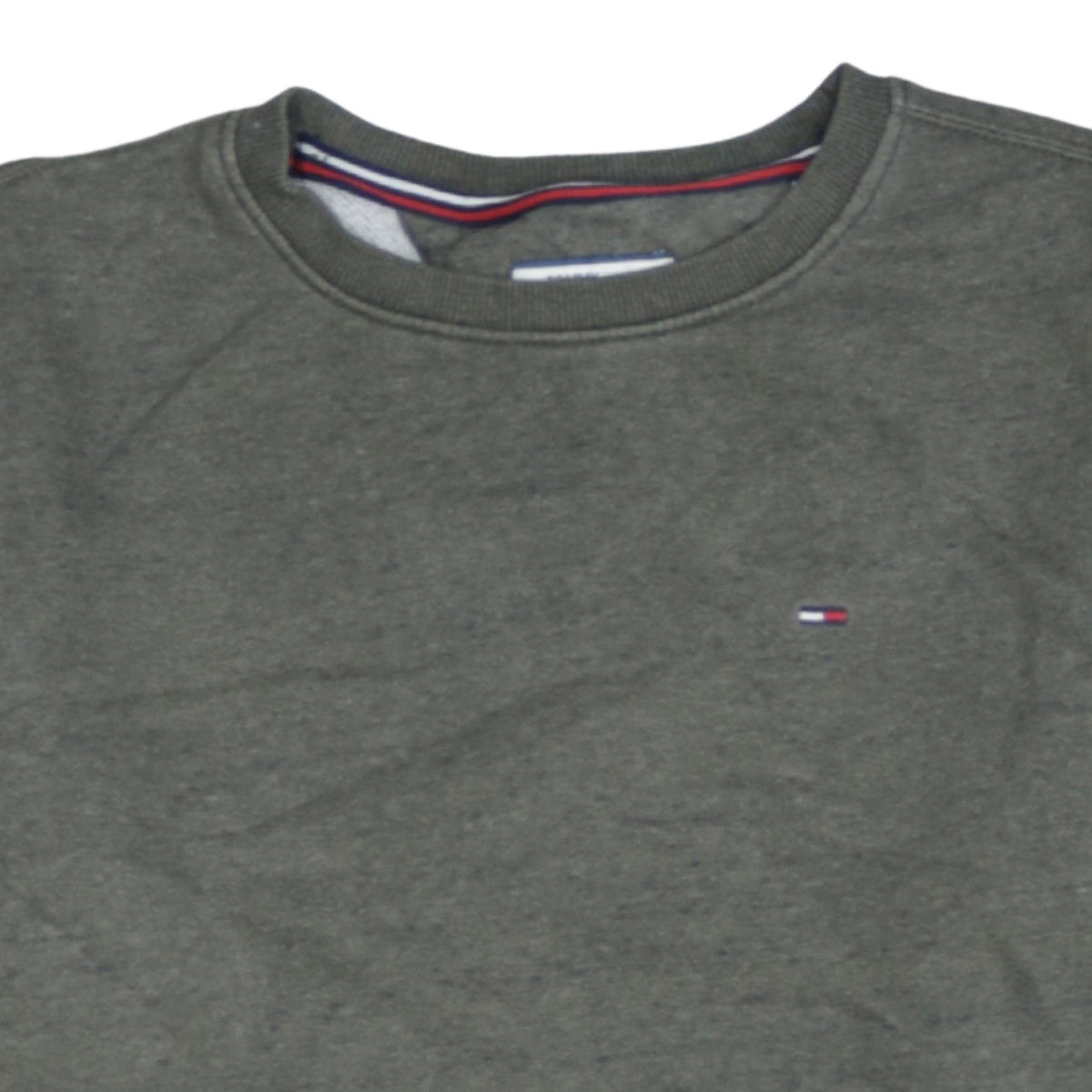 Tommy Hilfiger Denim Men's Grey Small Crew Neck Sweatshirt
