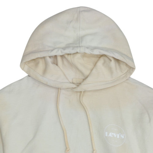 Levi's Men's Beige Pullover Hoodie XS Regular Fit Fleece Sweatshirt