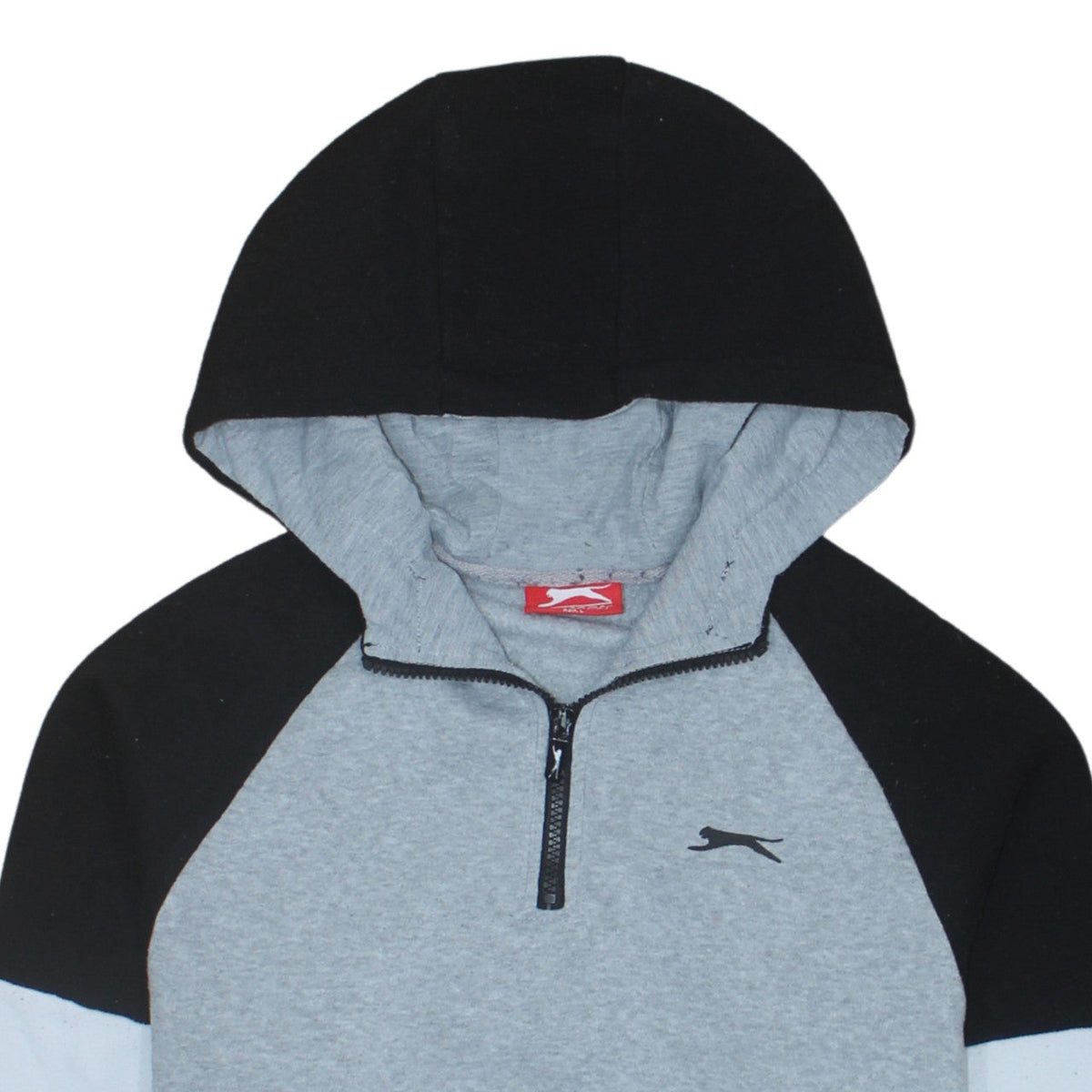 Slazenger Men's Grey 1/2 Zip Hoodie M Regular Fit Sportswear