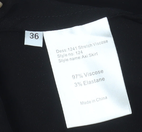 Lovechild 1979 Women's Black Midi Pencil Skirt Size 8 Stretch Viscose