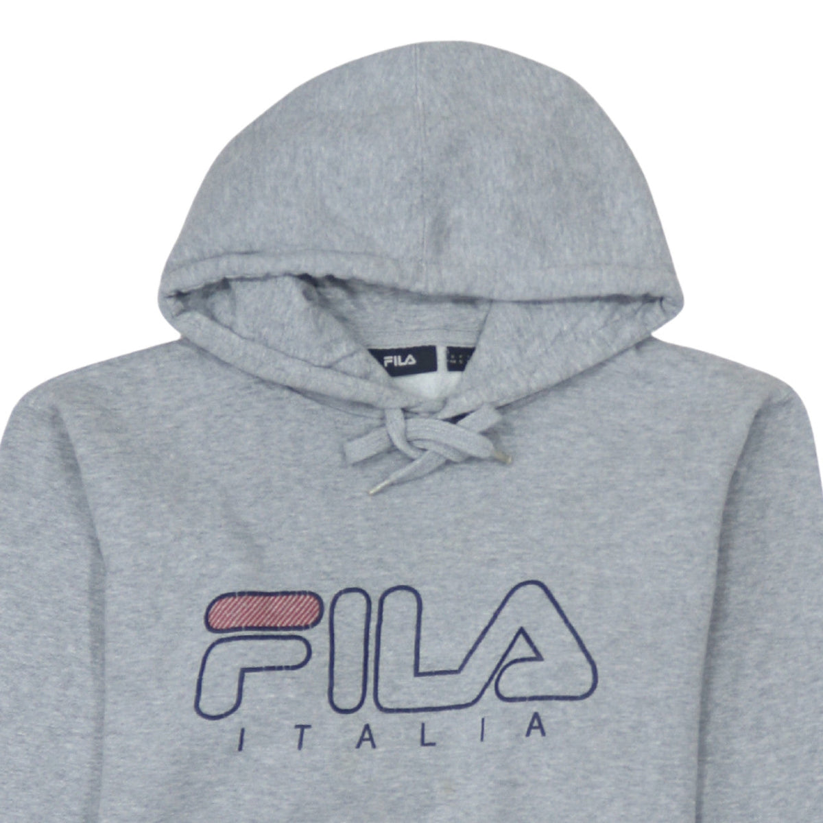 Fila Men’s Grey Pullover Hoodie Small Logo Sportswear