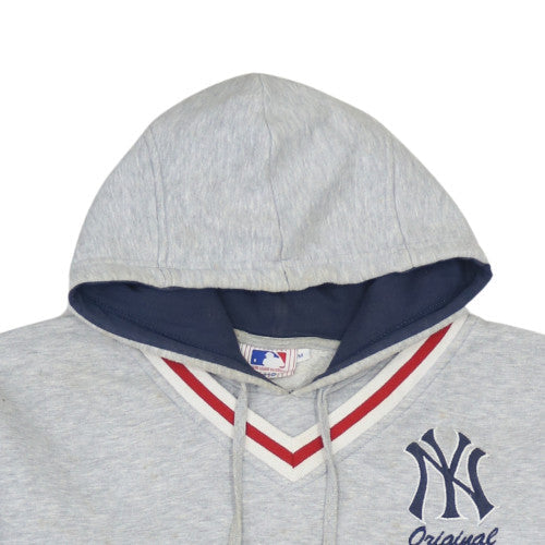 Sportax Men’s Grey Pullover Hoodie M NY Graphic Fleece Vintage Sportswear