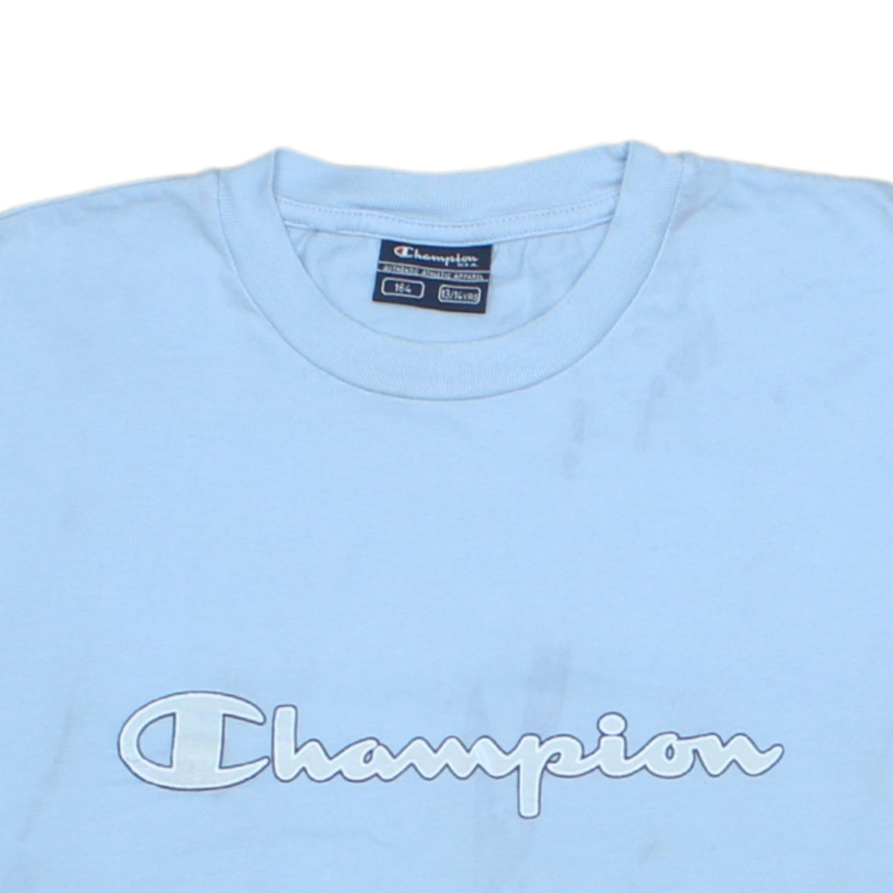 Champion Boys Blue 13-14 Years Sleeveless Tank Top Athletic Cotton