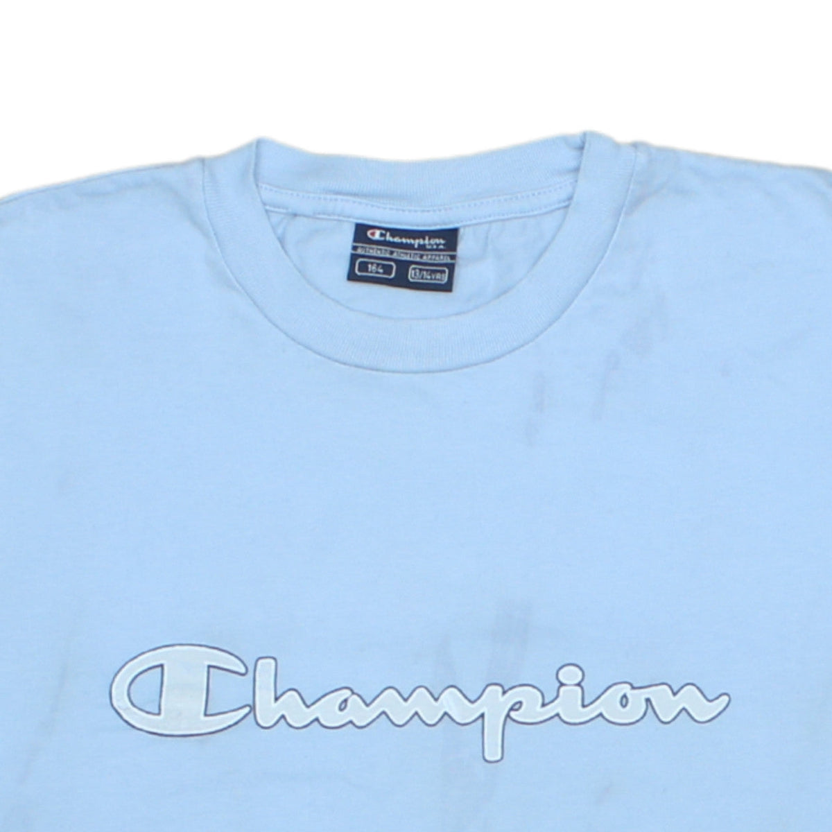 Champion Boys Blue 13-14 Years Sleeveless Tank Top Athletic Cotton