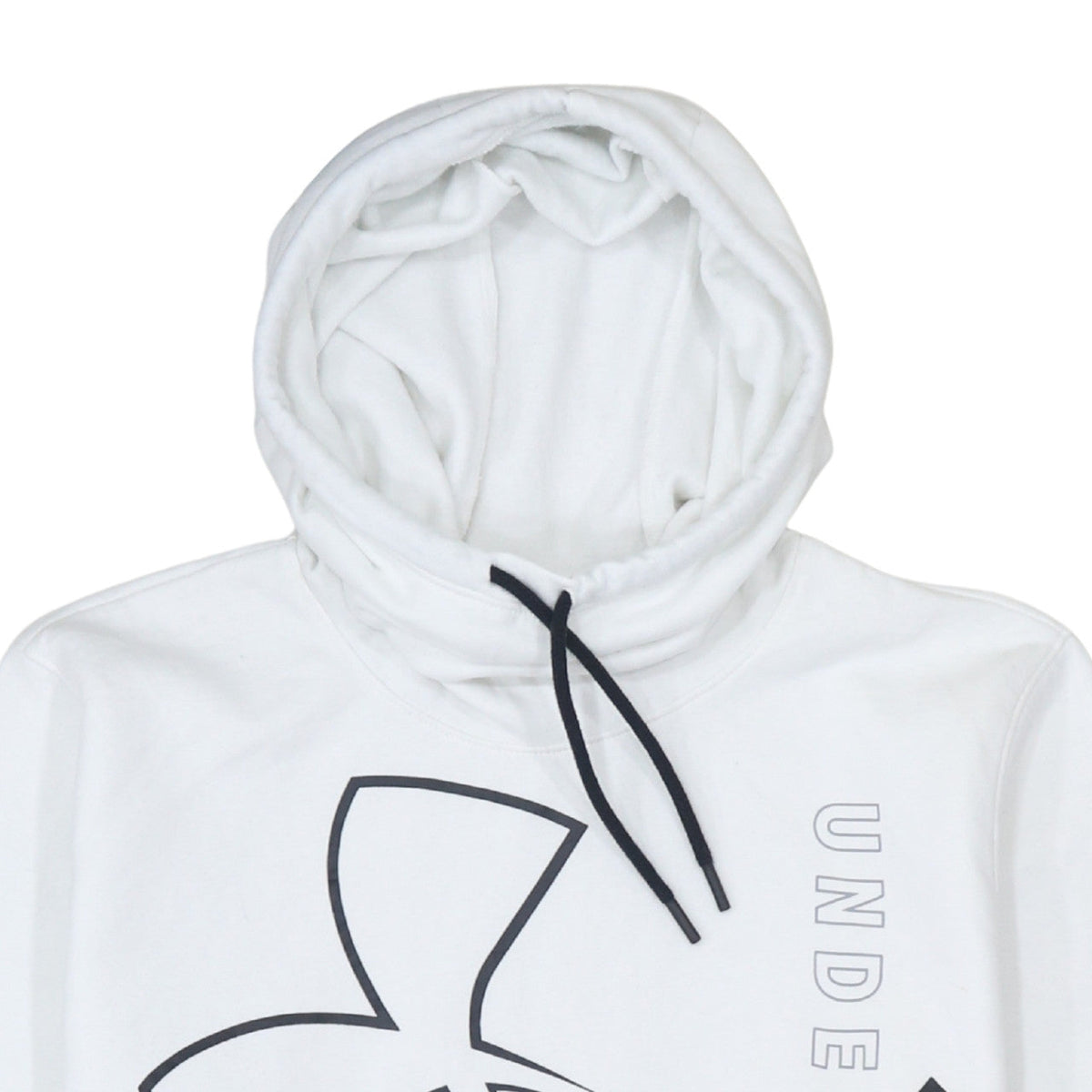 Under Armour Womens White XL Pullover Hoodie Loose Fit Logo Sweatshirt