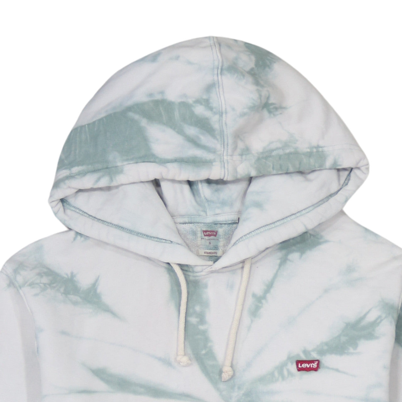 Levi's Men's White Tie Dye Pullover Hoodie Size S