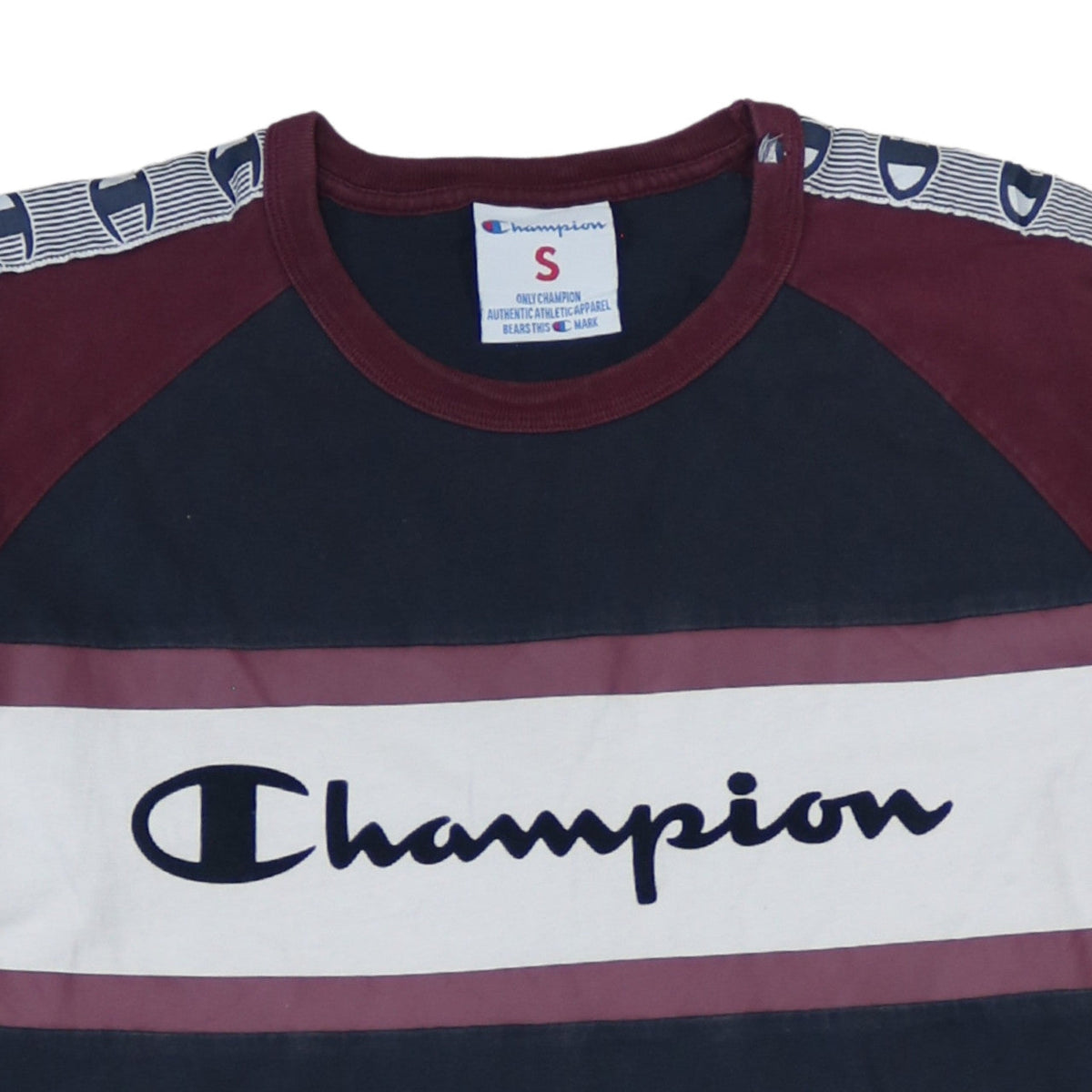 Champion Men's Multicolour S Crew Neck Retro Logo T-Shirt
