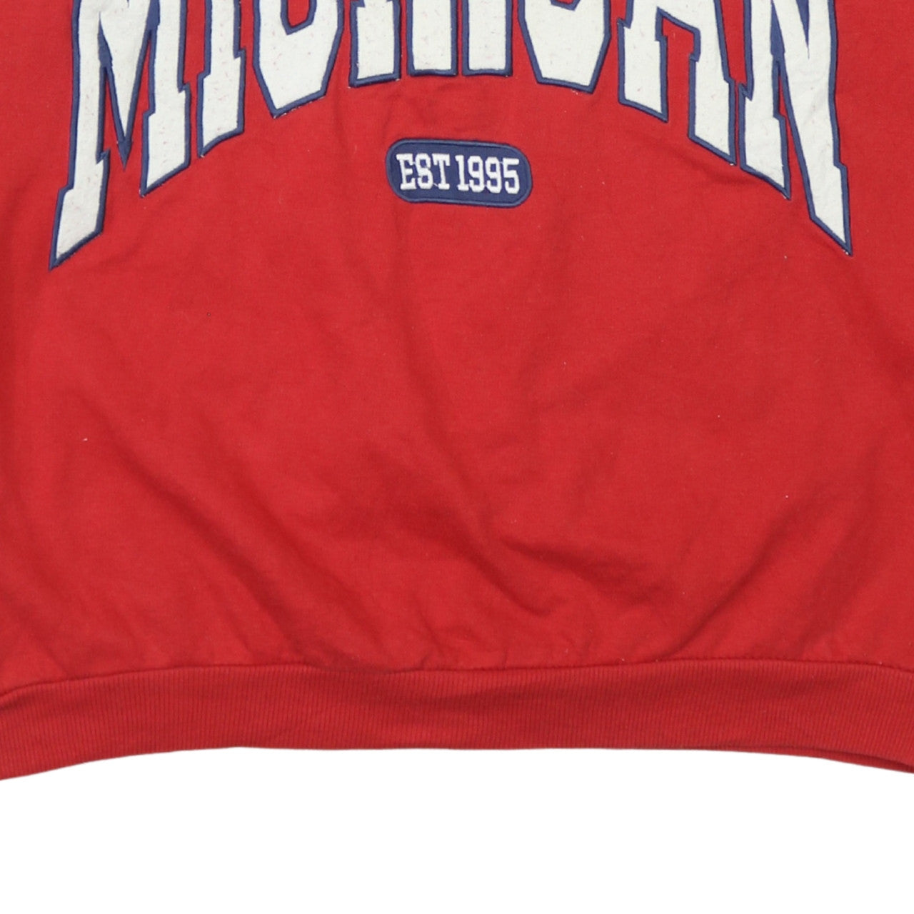 Pep&Co Womens Red Michigan Graphic Pullover Sweatshirt Size S 8-10