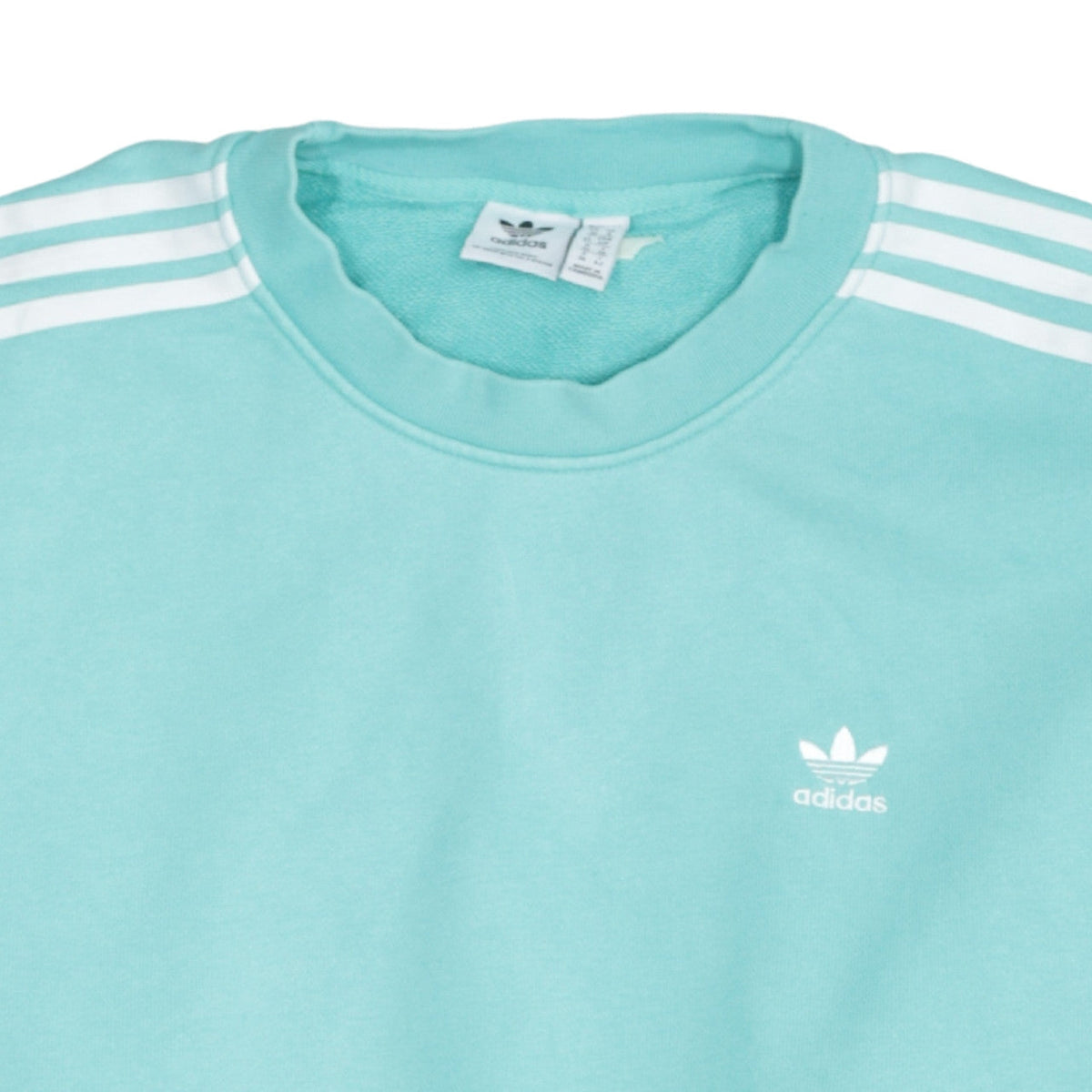 Adidas Womens Blue Crew Neck Pullover Sweatshirt Size 10 UK