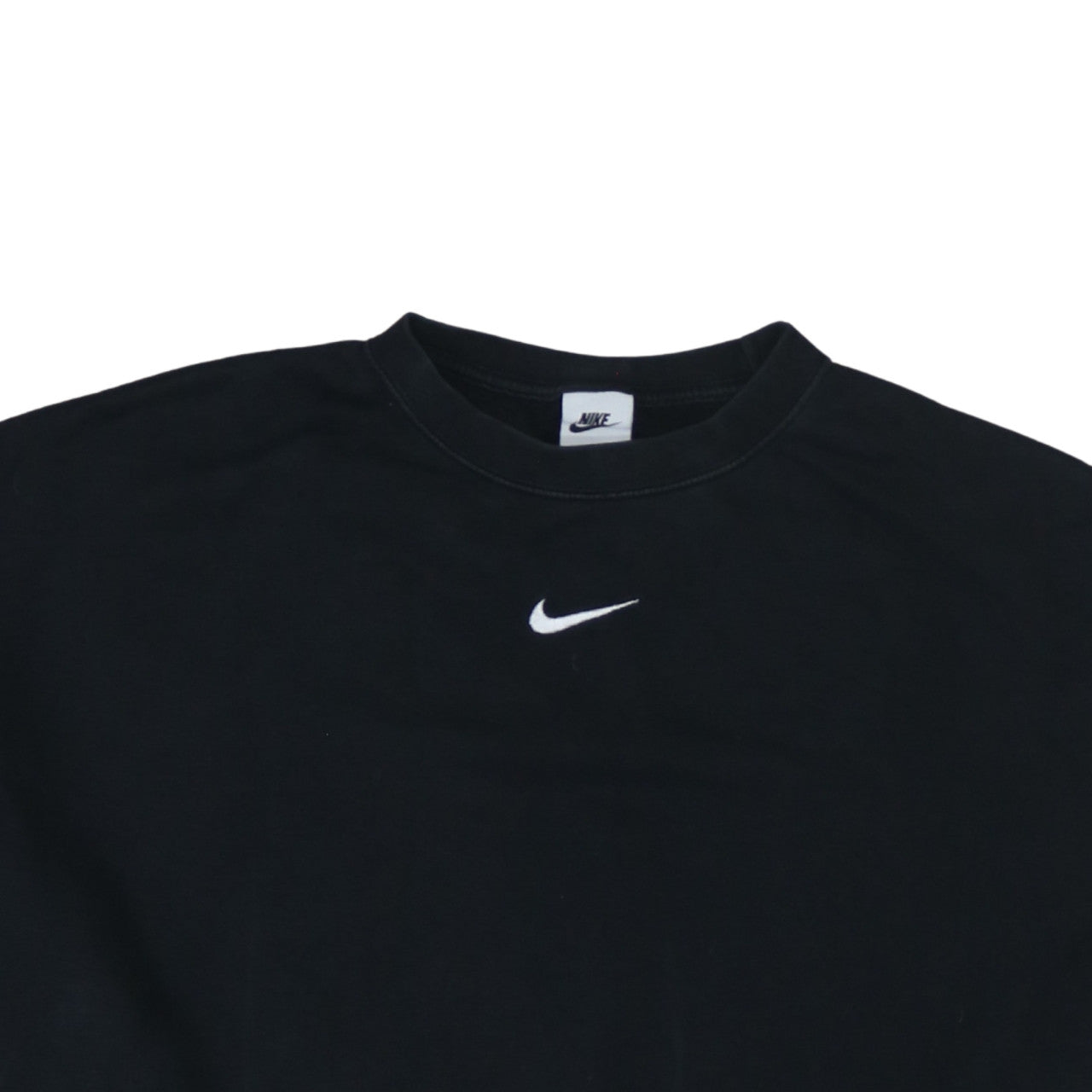Nike Women Black XL Pullover Sweatshirt Crew Neck Logo Sportswear