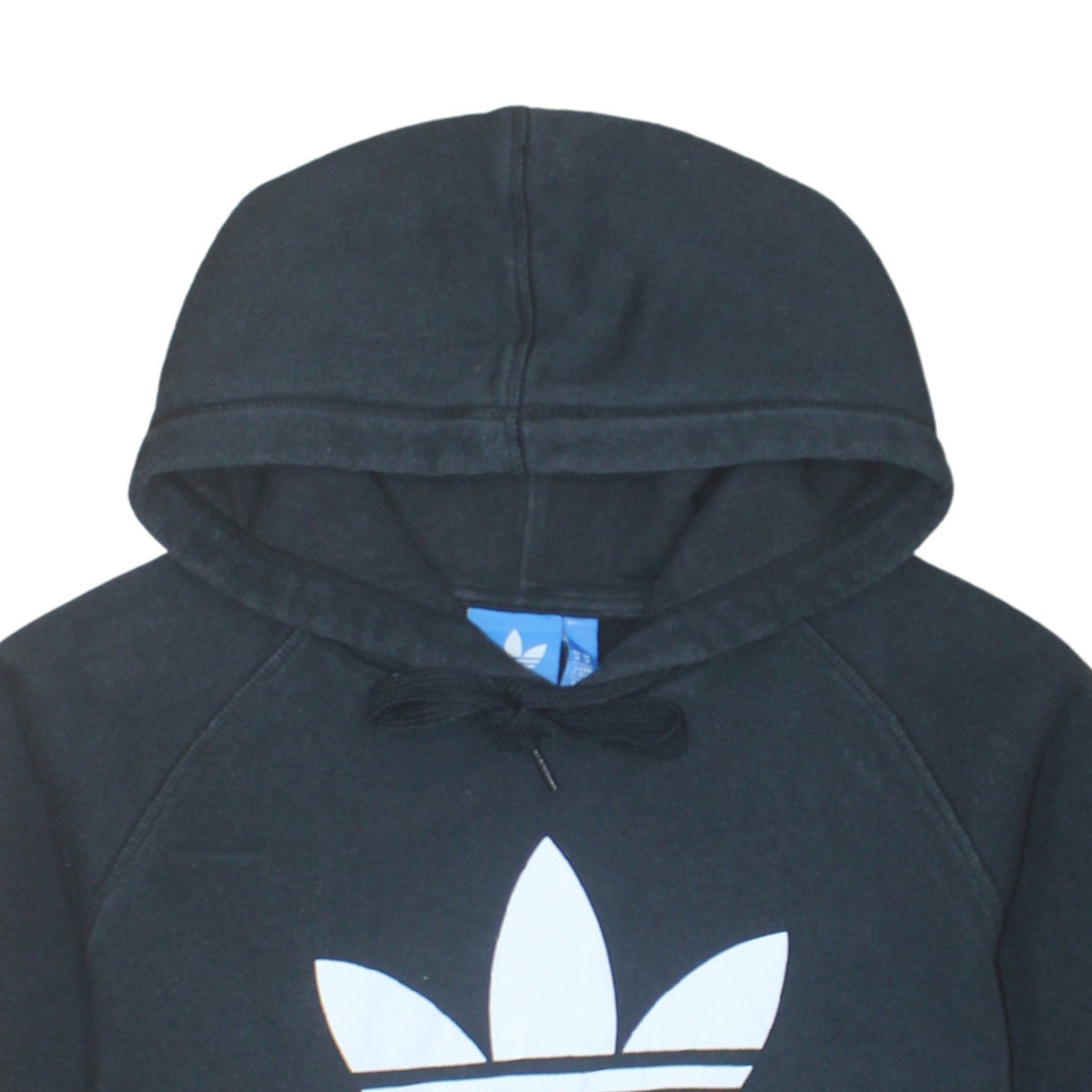 Adidas Men's Black Pullover Hoodie Size M Regular Fit Fleece Logo Sweatshirt
