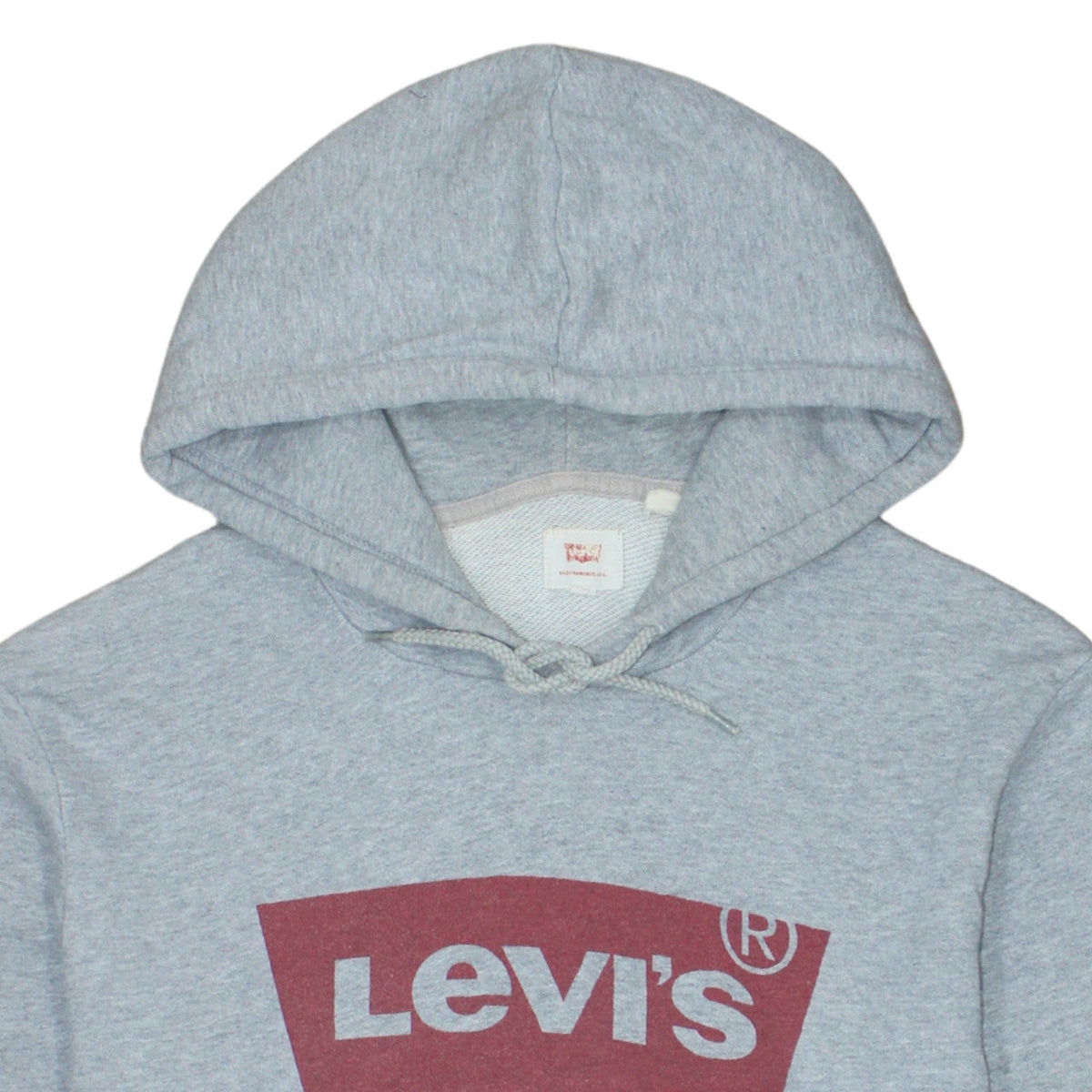 Levi's Men's Grey Logo Pullover Hoodie Size M Classic Fit