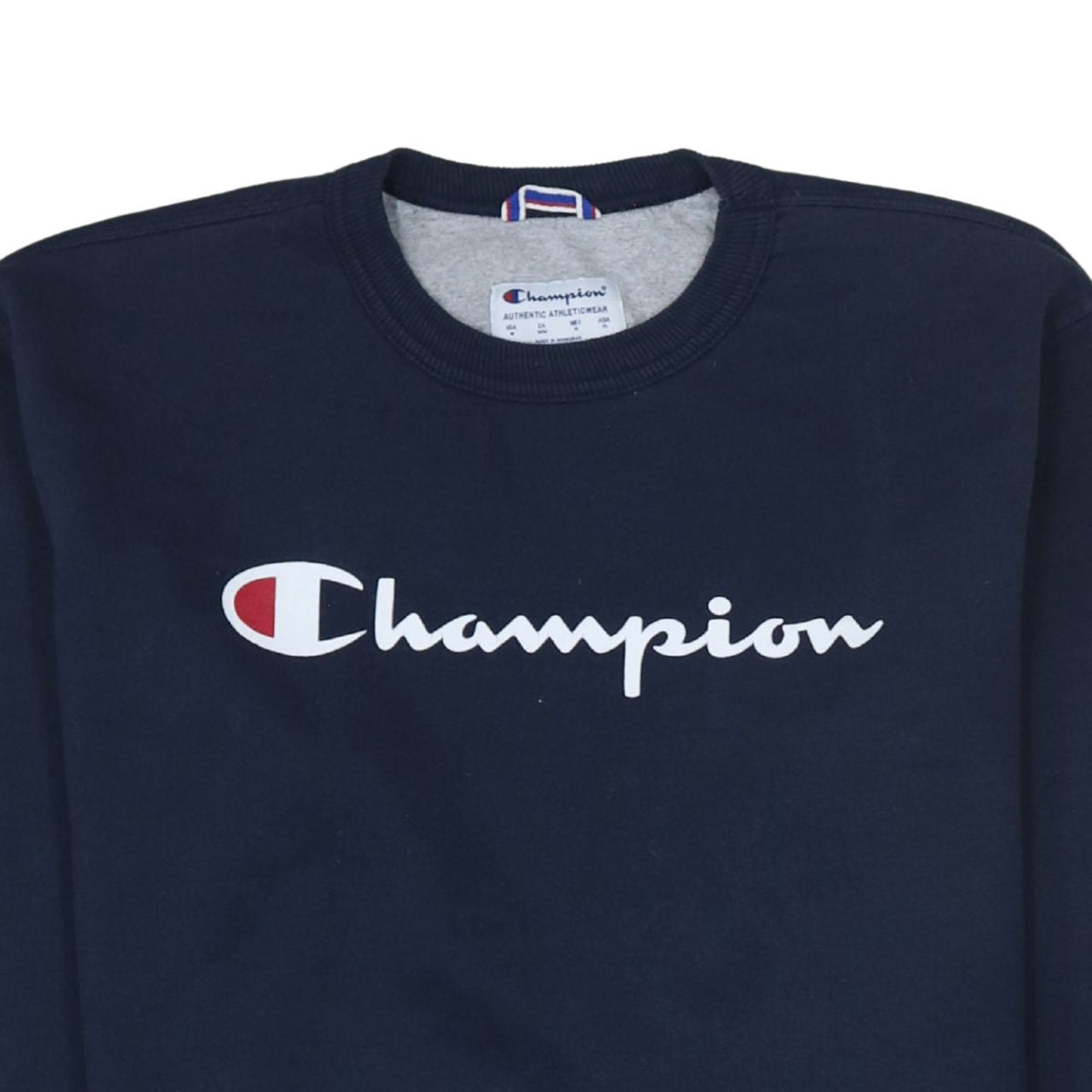 Champion Men's Blue Crew Neck Pullover Sweatshirt M